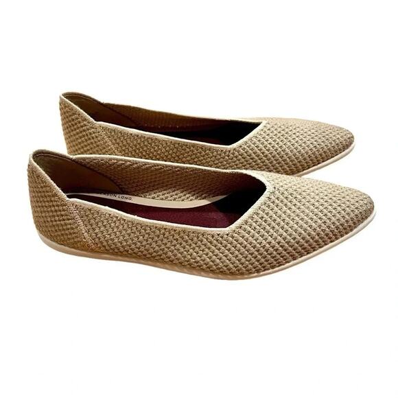 Cole Haan The Point Ballet Flats Tan Gold Size 8 NWOT - Picture 3 of 6